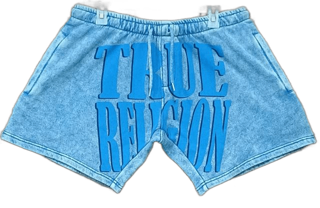 Acid wash fleece shorts private label